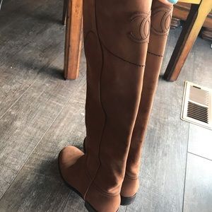 chanel equestrian boots